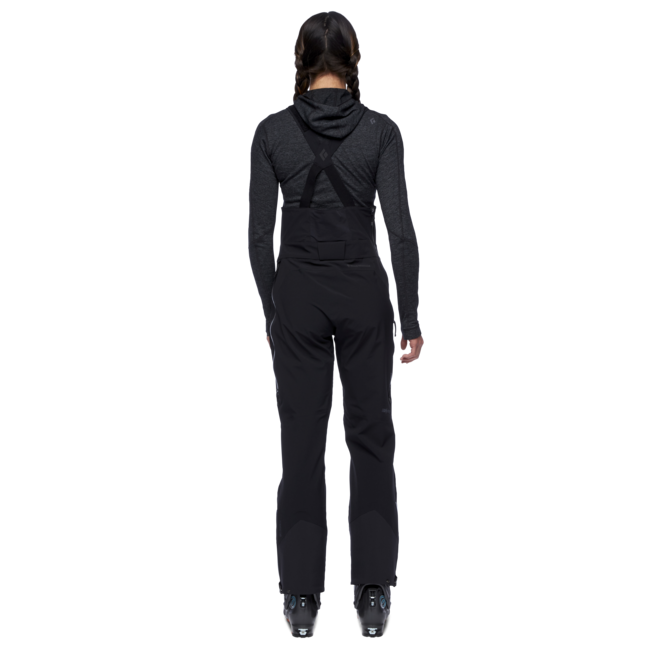 Black Diamond Recon Stretch Bibs штани жіночі з тракамі, чорні