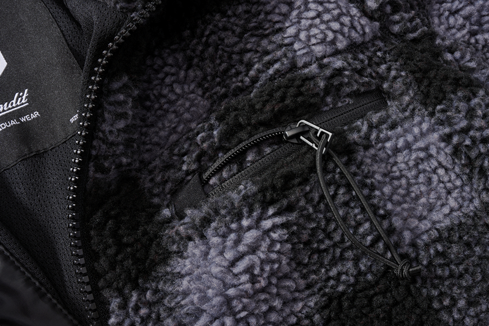 Brandit Teddyfleece куртка флісова, чорна/сіра