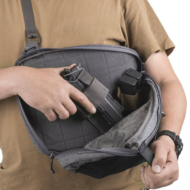 Helikon-Tex EDC Sling рюкзак, Melange Чорний-Сірий
