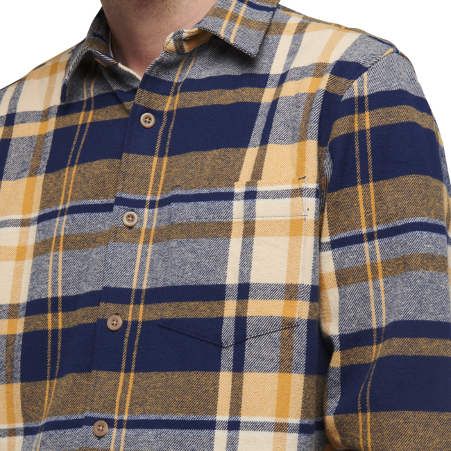Black Diamond Project Flannel фланелева сорочка чоловіча, індиго-золотий в клітинку