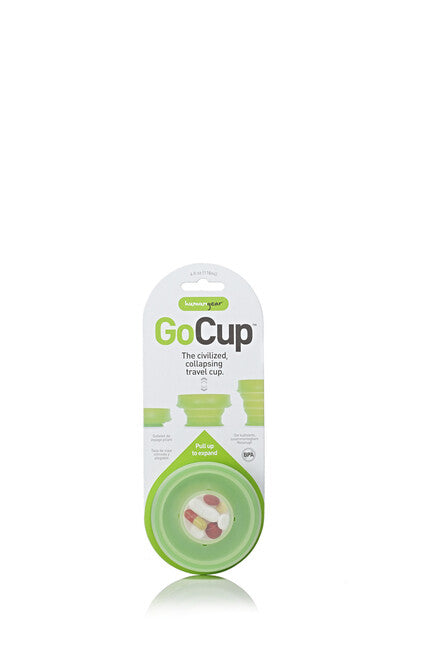 Humangear Go Cup складний туристичний стакан гігієнічний упаковуваний GoCup, зелений, 118 мл