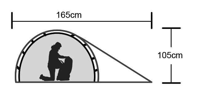 Origin Outdoors Snugly намет на 1 особу, особа