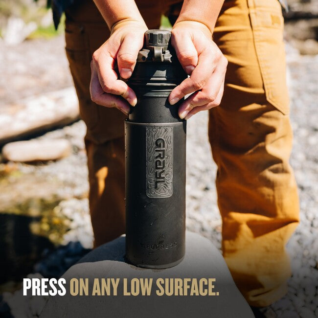 GRAYL GeoPress Purifier фільтраційна пляшка, сіро-чорна