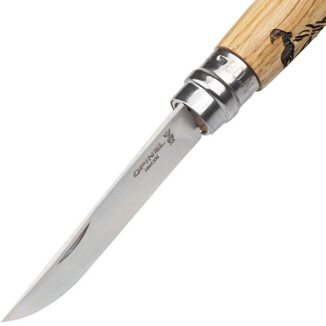Opinel VRI N°08 Inox складаний ніж із мотивом серни Animalia 2019