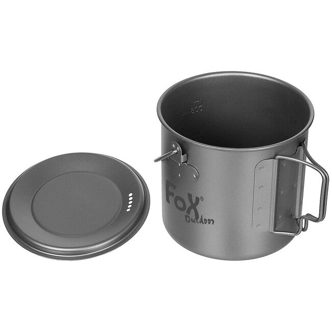 For Outdoor титановий горщик з кришкою, близько 1,1 л