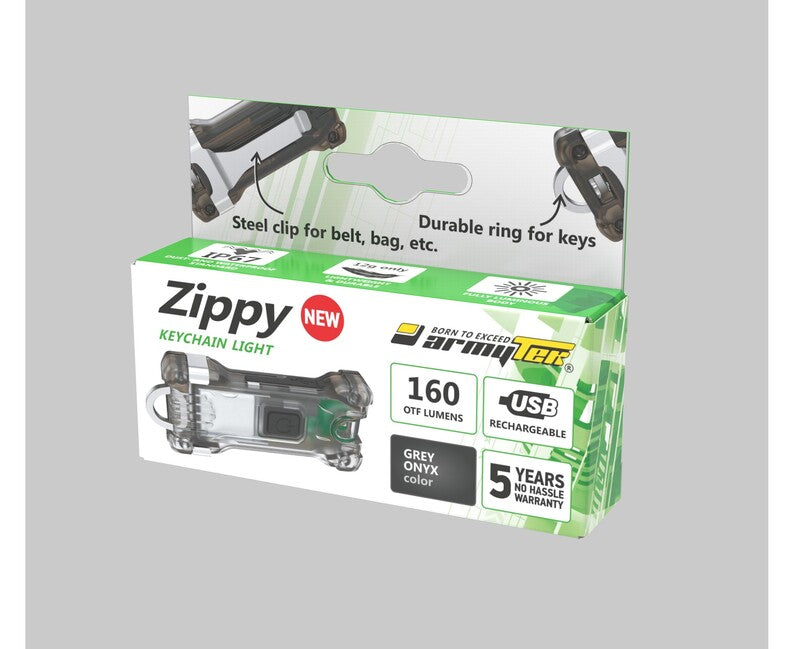 ArmyTek Zippy LED брелок, сірий