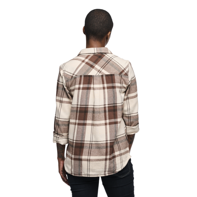 Black Diamond Project Flannel фланелева сорочка жіноча, chalk рожевий-walnut plaid