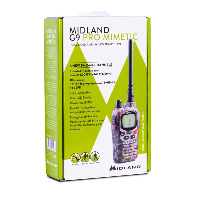 Midland G9 Pro радіостанція, камуфляж