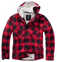 Brandit Lumberjacket софтшел куртка з капюшоном, чорно-сіра