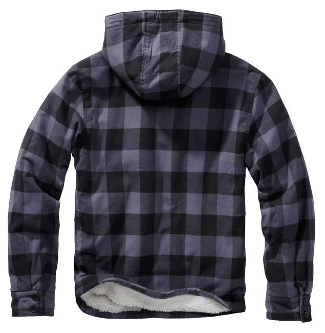 Brandit Lumberjacket софтшел куртка з капюшоном, чорно-сіра