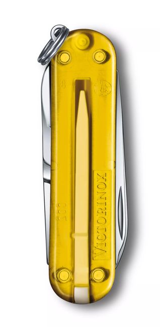 Victorinox Classic SD складаний ніж, прозоре, жовте