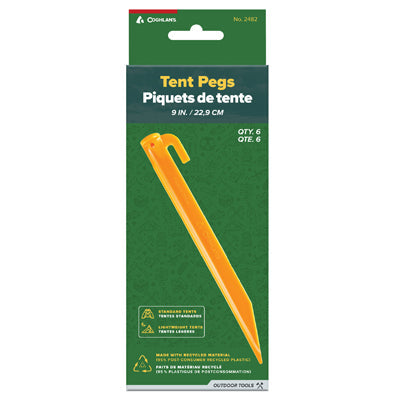 Coghlans кілочки для намету ABS 22 см, 6 шт. в блістері