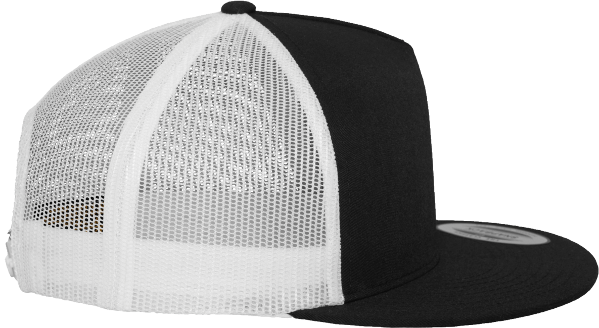 Brandit Classic Trucker 2-Tone кепка з прямим козирком, чорна-біла
