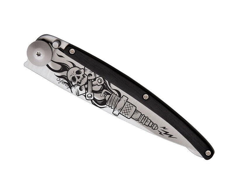 Deejo Tattoo Biker складаний ніж з палісандру