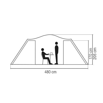 Coleman Spruce Falls BlackOut палатка для 4 осіб, plus