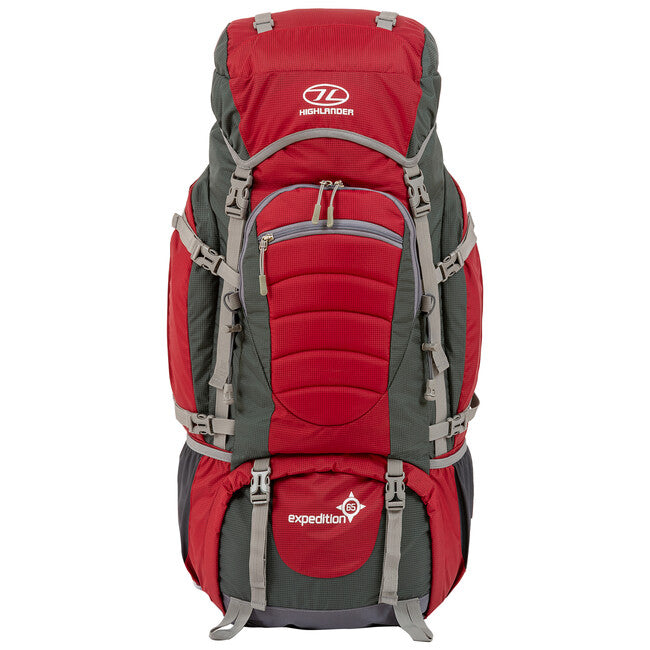 Highlander Expedition 65 L експедиційний рюкзак, червоний