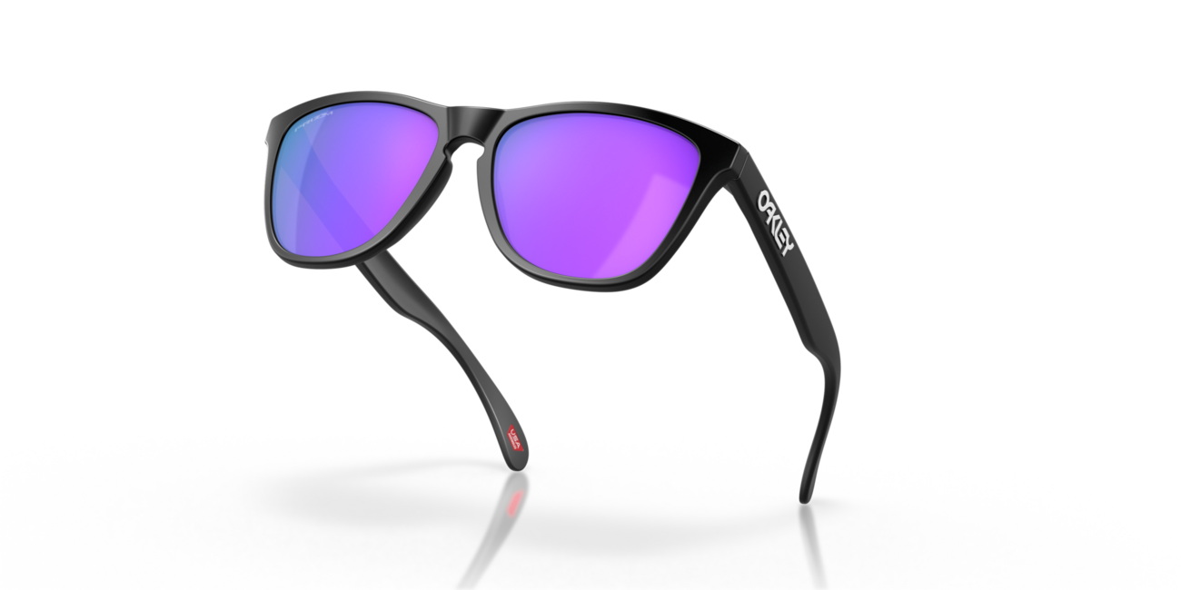 Oakley FROGSKINS сонячні окуляри з оправою matte black та лінзами Prizm Violet, 55