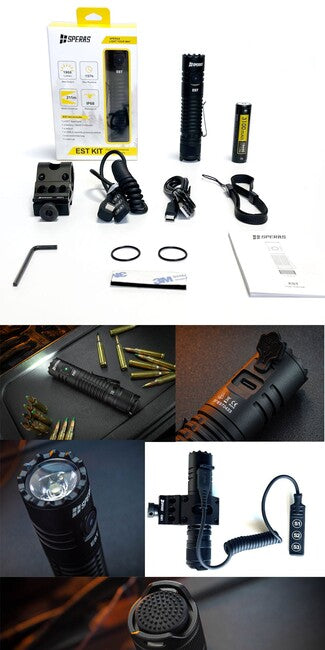Speras EST Kit тактичний акумуляторний ліхтар 1900LM 211m