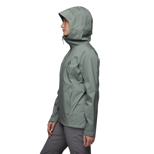 Black Diamond Stormline Stretch Rain Shell непромокаємна куртка жіноча, лавровий зелений