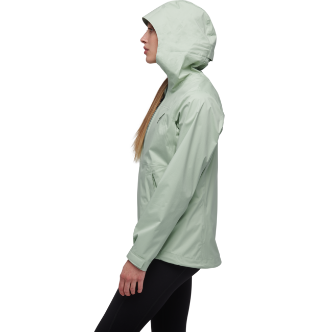 Black Diamond Stormline Stretch Anorak непромокаюча куртка жіноча, піна зелена