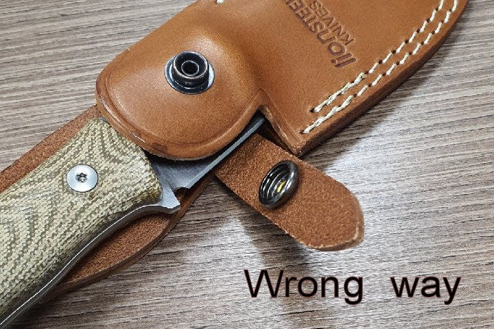 Lionsteel M3 мисливський ніж CVN з рукояттю з природного канвасу