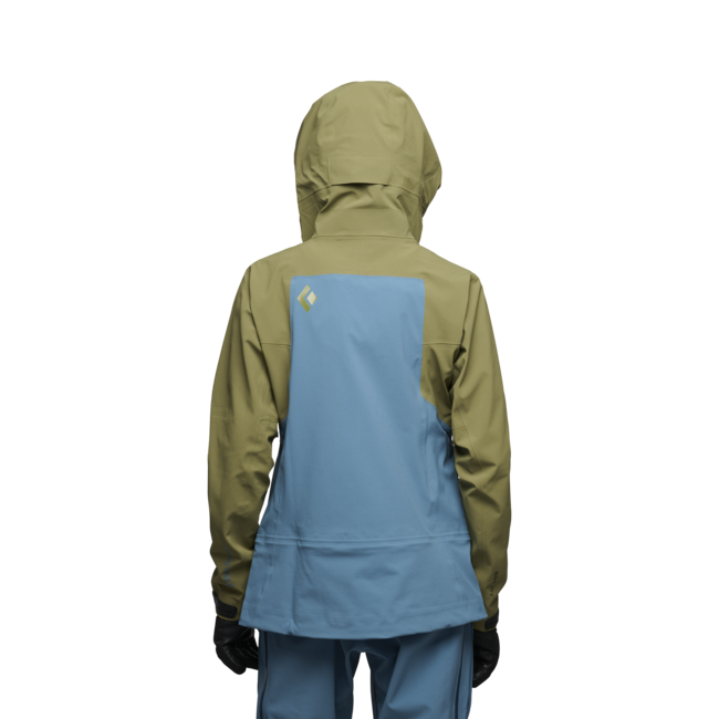 Black Diamond Recon Stretch Ski Shell лижна куртка жіноча, crag зелений-creek синій