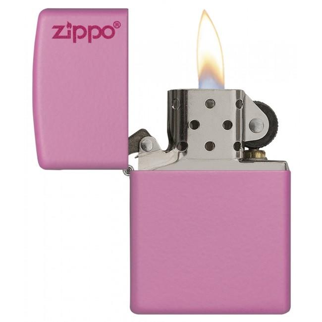 Zippo запальничка бензинова, рожева матна