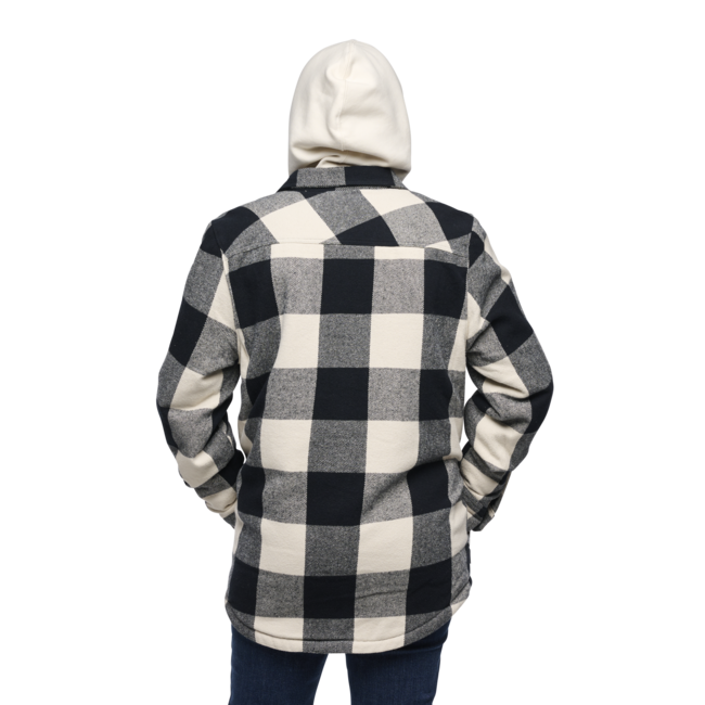 Black Diamond Project Lined Flannel фланелева сорочка жіноча, чорно-кремовий клітинка