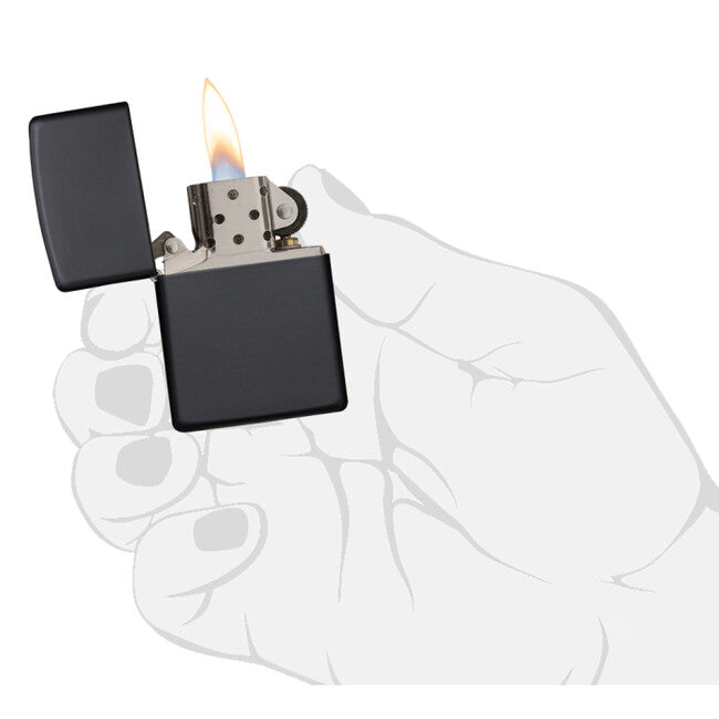 Zippo бензиновий запальничка, чорна матова