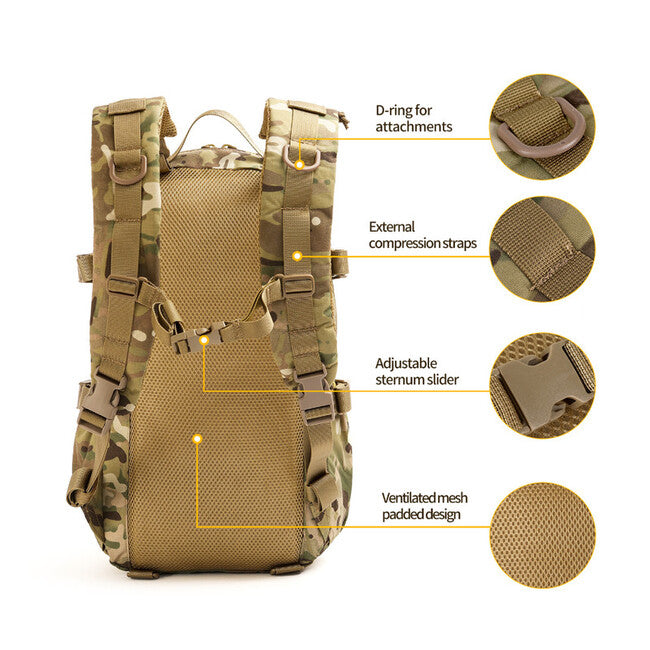 Leguon Hawk 16L рюкзак тактичний, CP камуфляж
