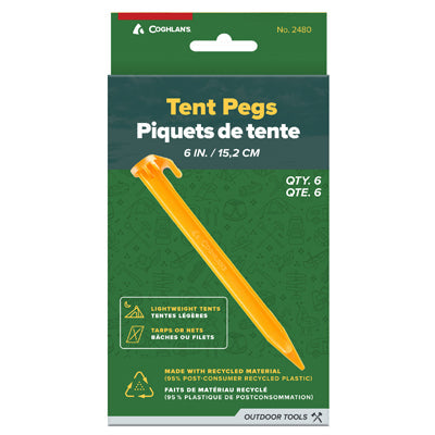 Coghlans кілочки для намету ABS, 15 см, 6 шт. у блістері