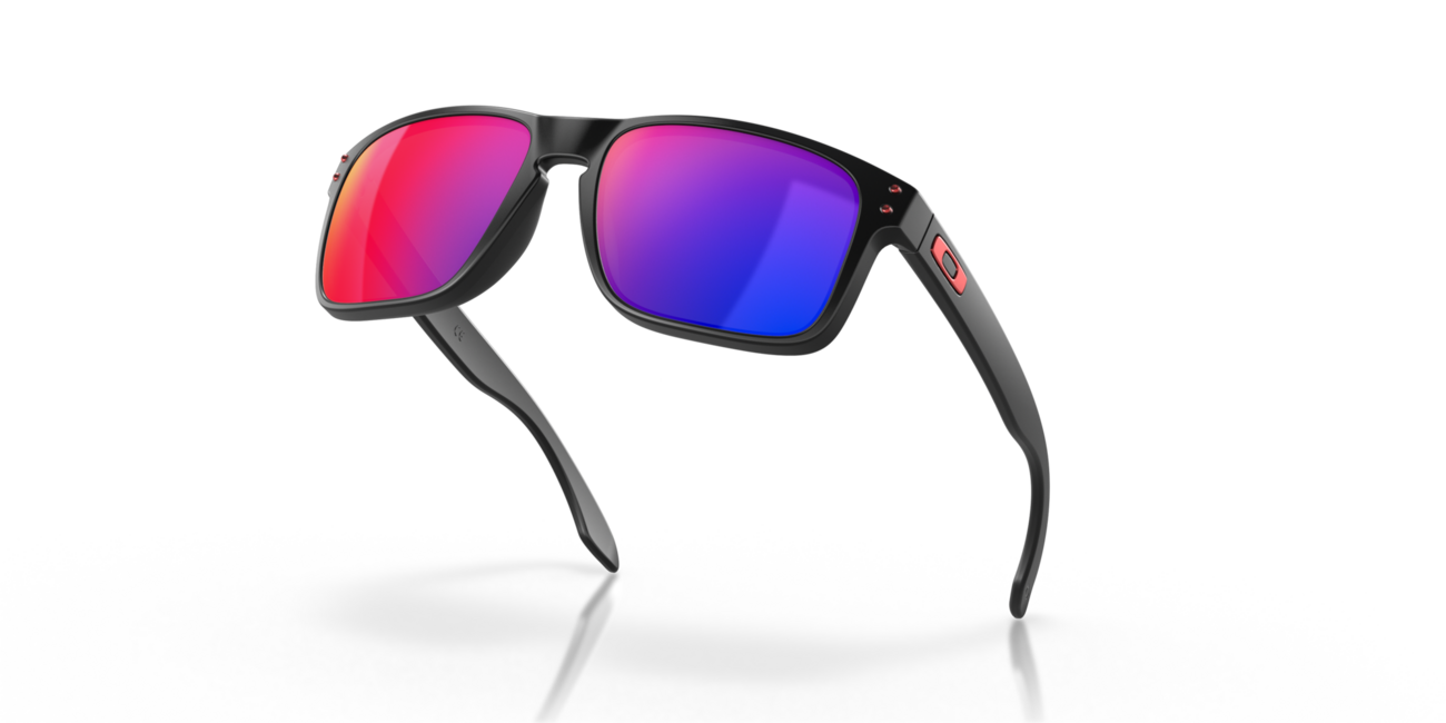 Oakley HOLBROOK сонячні окуляри з матовою чорною оправою та червоними спектральними лінзами Positive Red Iridium, 57