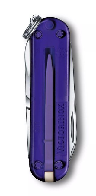 Victorinox Classic SD складаний ніж, прозорий, фіолетовий