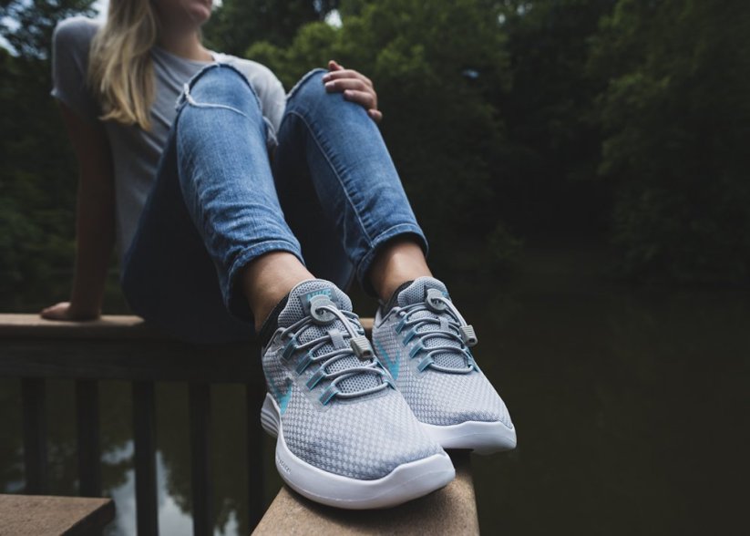 Lock Laces шнурки для взуття, cool сірий