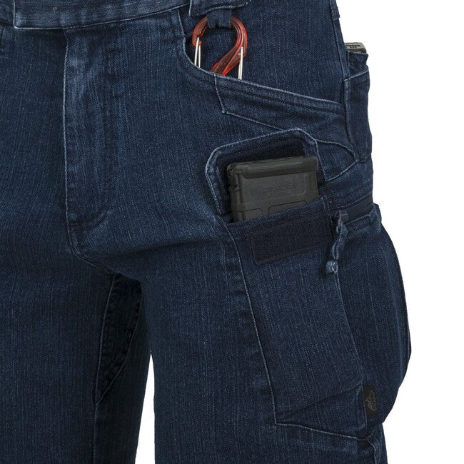 Helikon-Tex UTS короткі тактичні штани 8.5" – Denim Stretch – темно-синій