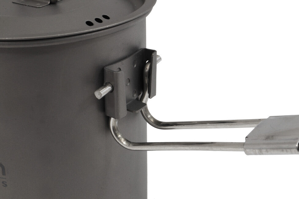 Origin Outdoors Titanium титановий трекінговий горщик/чашка з носиком і складною ручкою Camping Pot, 750 ml