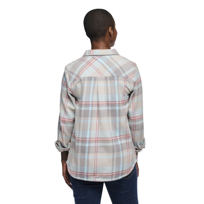 Black Diamond Project Flannel фланелева рубашка жіноча, pewter-belay синій plaid