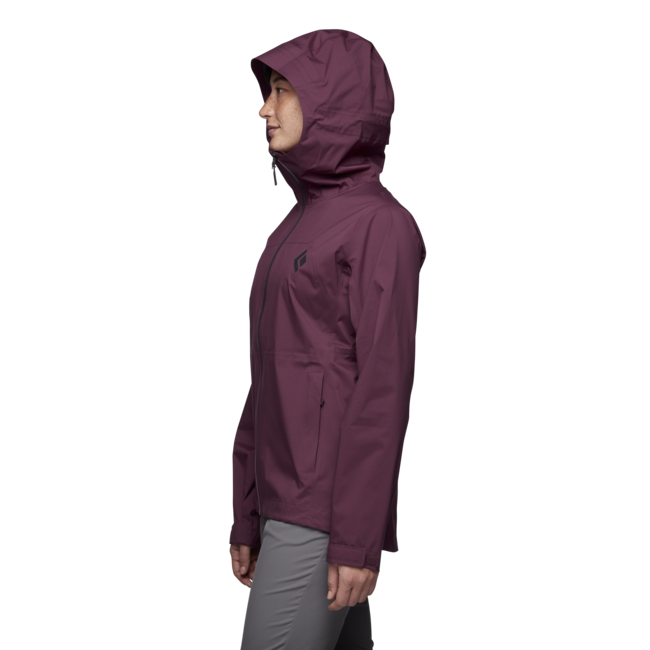 Black Diamond Stormline Stretch Rain Shell непромокаємо куртка жіноча, blackberry