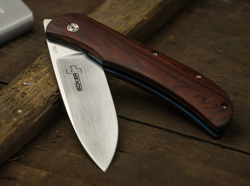 BÖKER® Exskelibur I кишеньковий ніж 8,9 см, дерево Cocobolo, титан