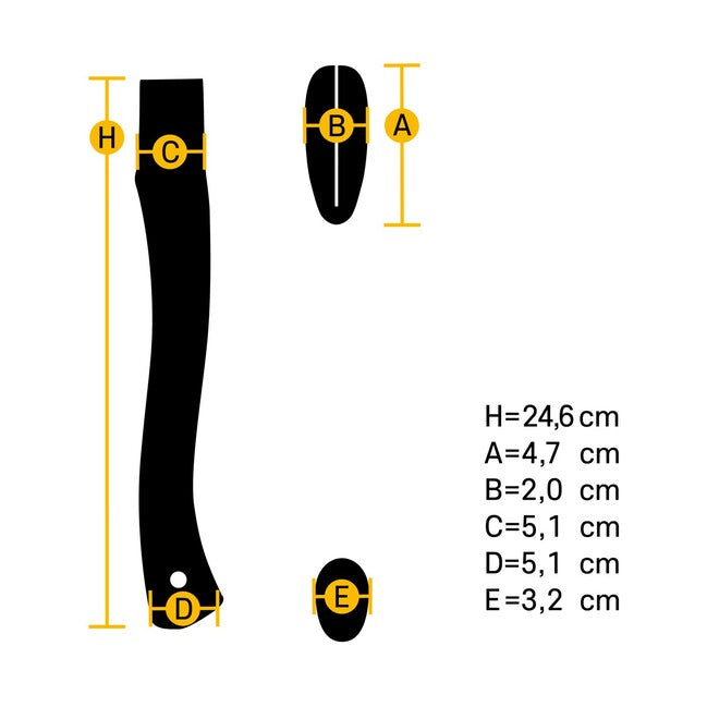 Hultafors Premium вигнута HB AHC 235-43X18 HB рукоять сокири 842760 id
