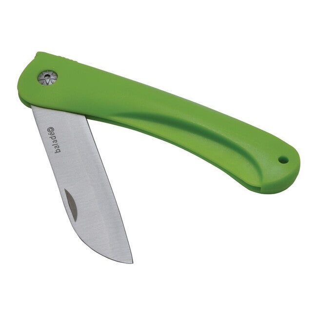 Baladeo ECO193 Birdy карманный нож, лезвие 8 см, сталь 2CR13, рукоять PP зелена