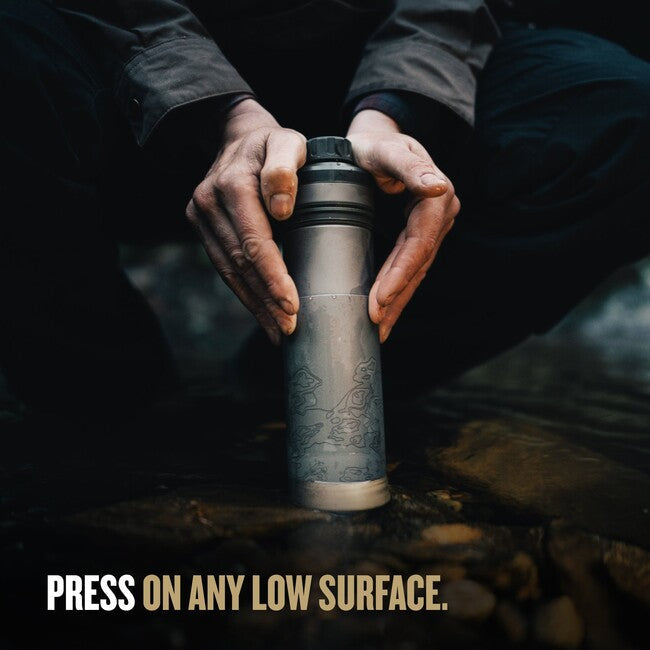 GRAYL UltraPress™ Purifier фільтруюча пляшка титан, чорна