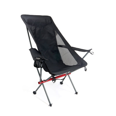 BasicNature Ultralight Relax туристичне крісло, чорне