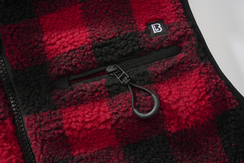 Brandit Teddyfleece жилет флісовий, червоний/чорний