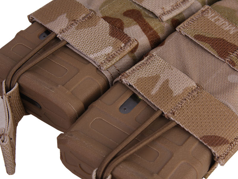 Emersongear подвійний модульний відкритий чохол на магазини 5.56, мультикам arid