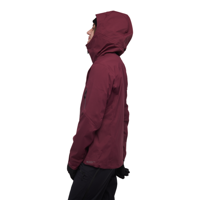 Black Diamond Recon Lt Stretch Shell лижна куртка жіноча, blackberry