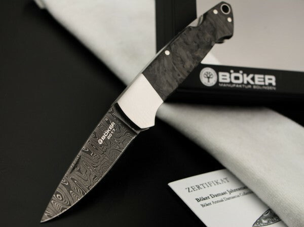 BÖKER® Manufaktur Solingen Damast Annual 2017 кишеньковий ніж, дамаськ, 6,35 см