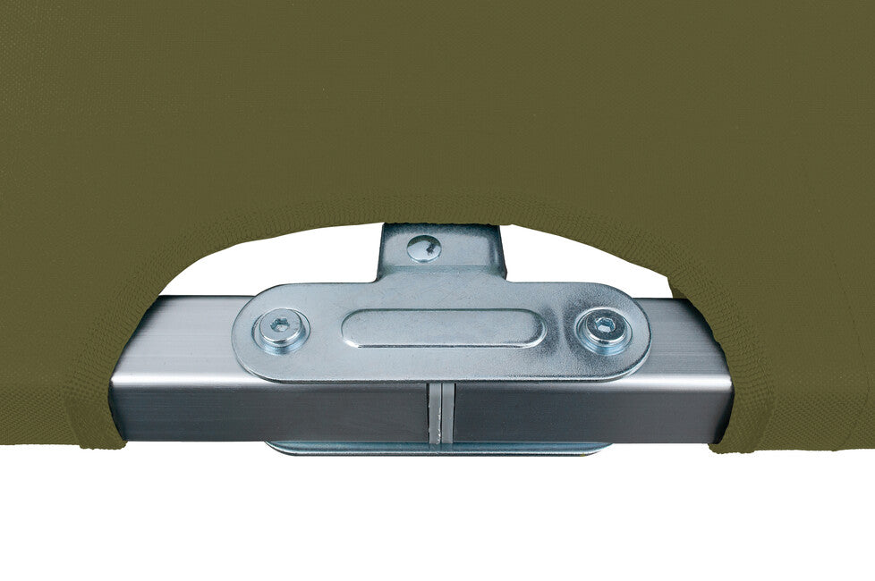 BasicNature Alu-Campbed туристичне ліжко, оливкове, 210 см