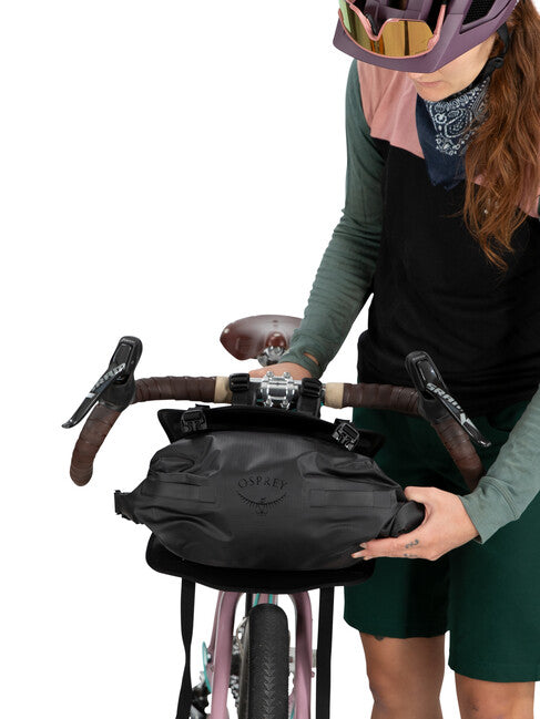 OSPREY Escapist handlebar bag велосипедна кобура на кермо, велика, чорна