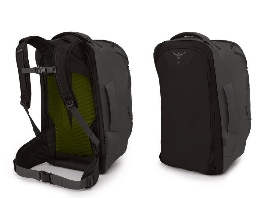 OSPREY FARPOINT 55 дорожный рюкзак, tunnel vision сірий